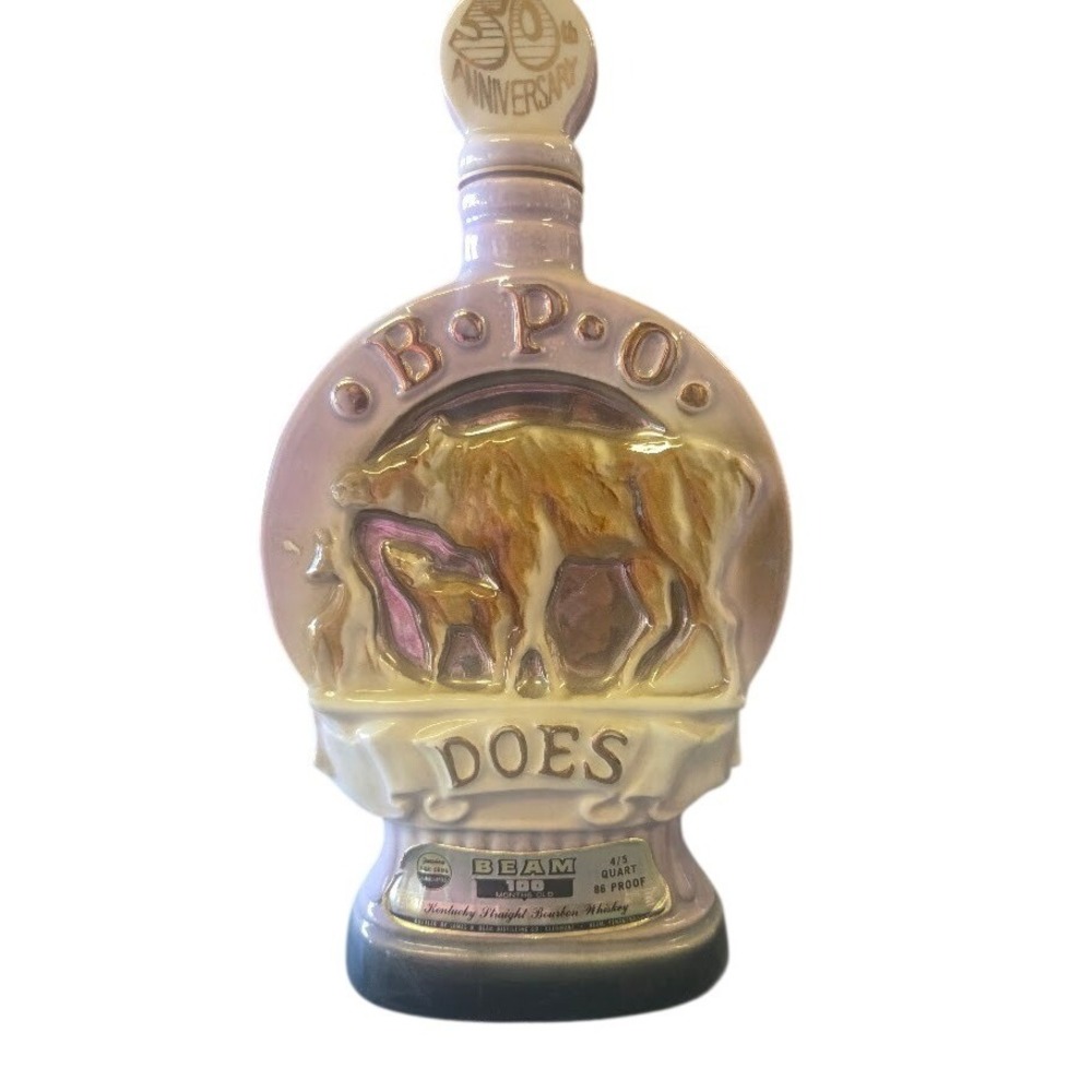 Jim Beam BPO Does 50th Anniversary Decanter 1971 Regal China Bourbon Bottle